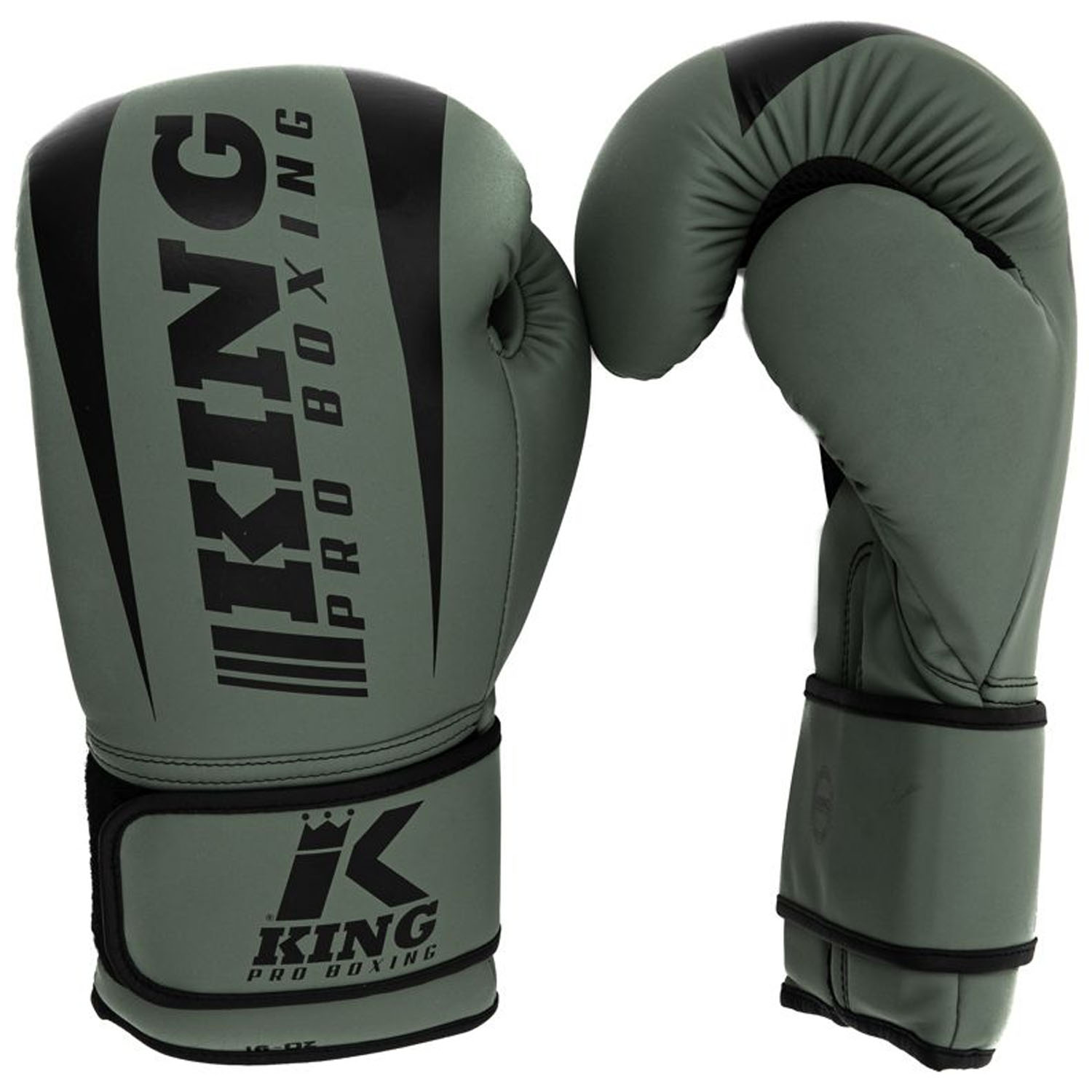 KING PRO BOXING Boxing Gloves, Revo, 5, olive-black, 10 Oz