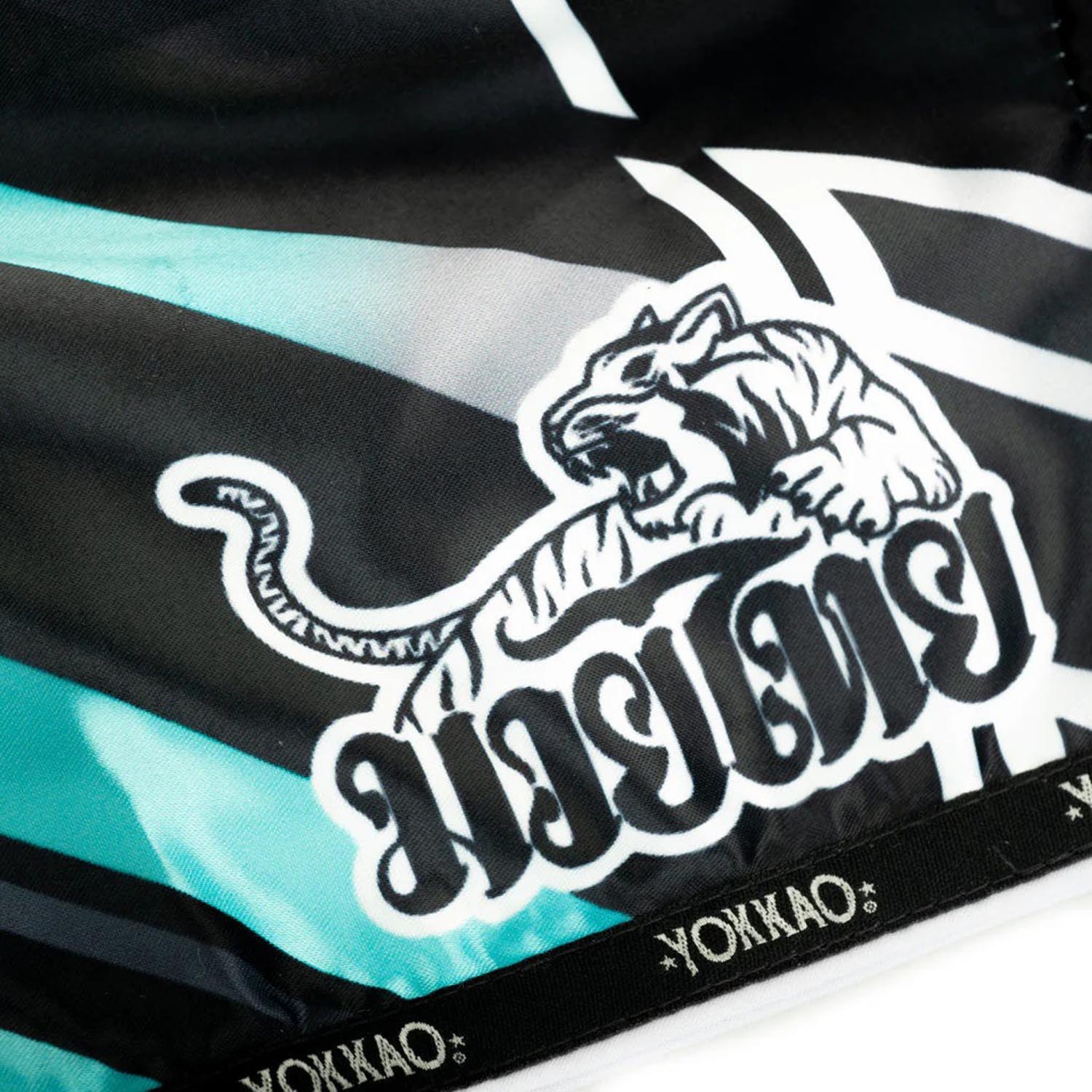 YOKKAO Muay Thai Shorts, Power, black, XXL