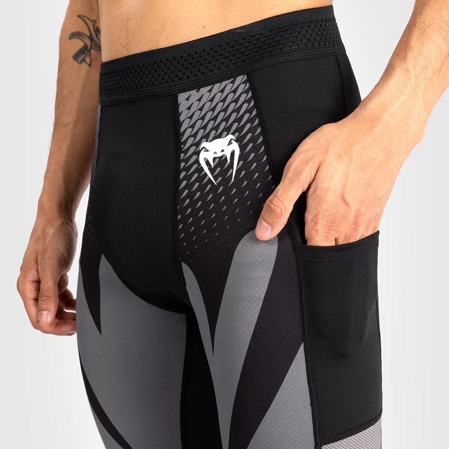 VENUM Compression Pants, Attack, black-grey, S