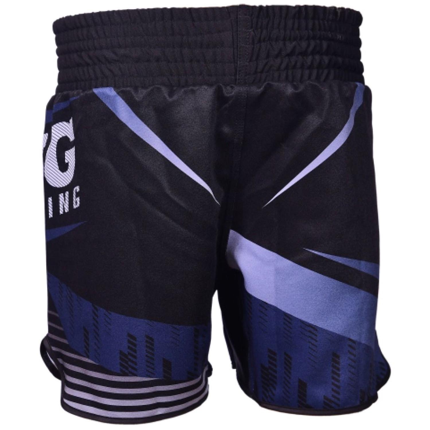KING PRO BOXING MMA Fight Shorts, Stormking 3, black-navy, XXL