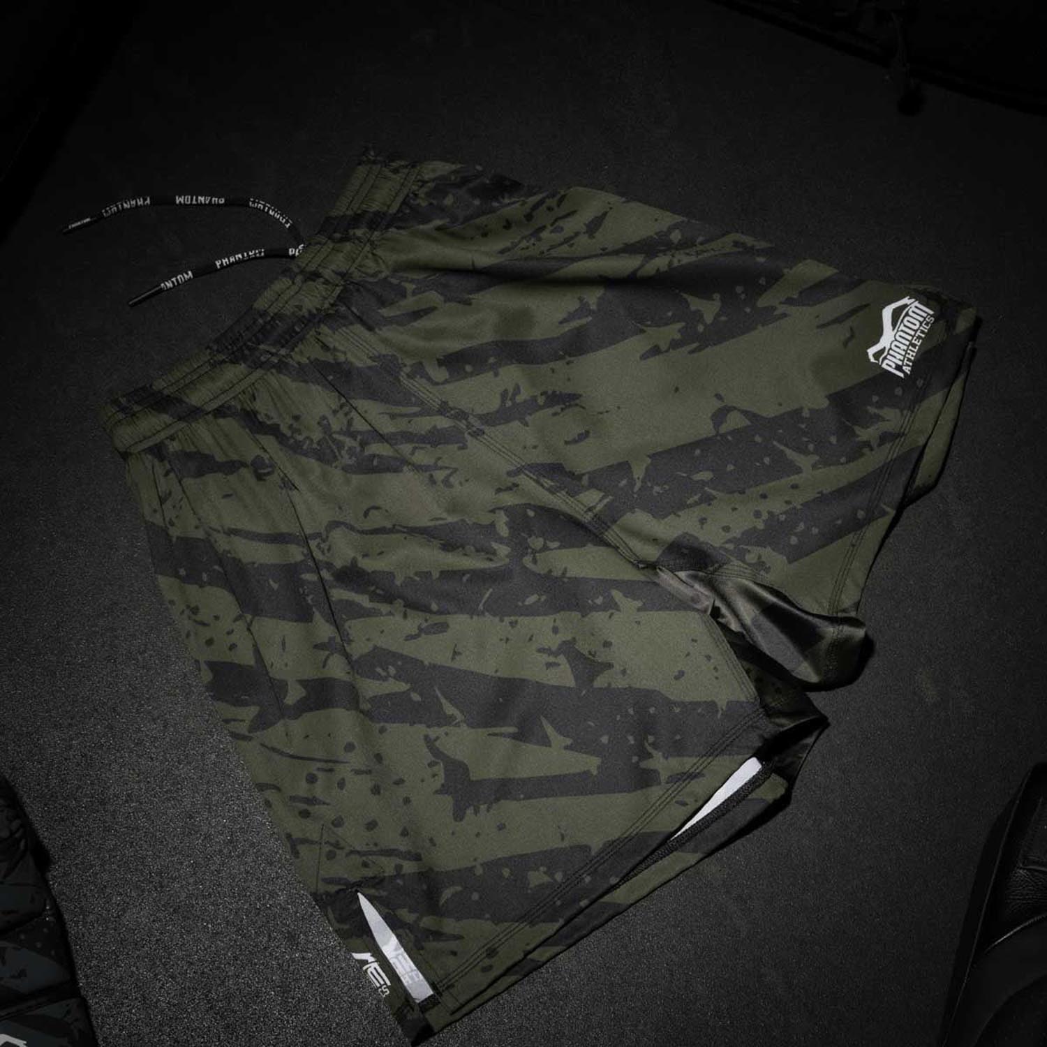 Phantom Athletics MMA Fight Shorts, Evo Tiger, camo-green, XXL