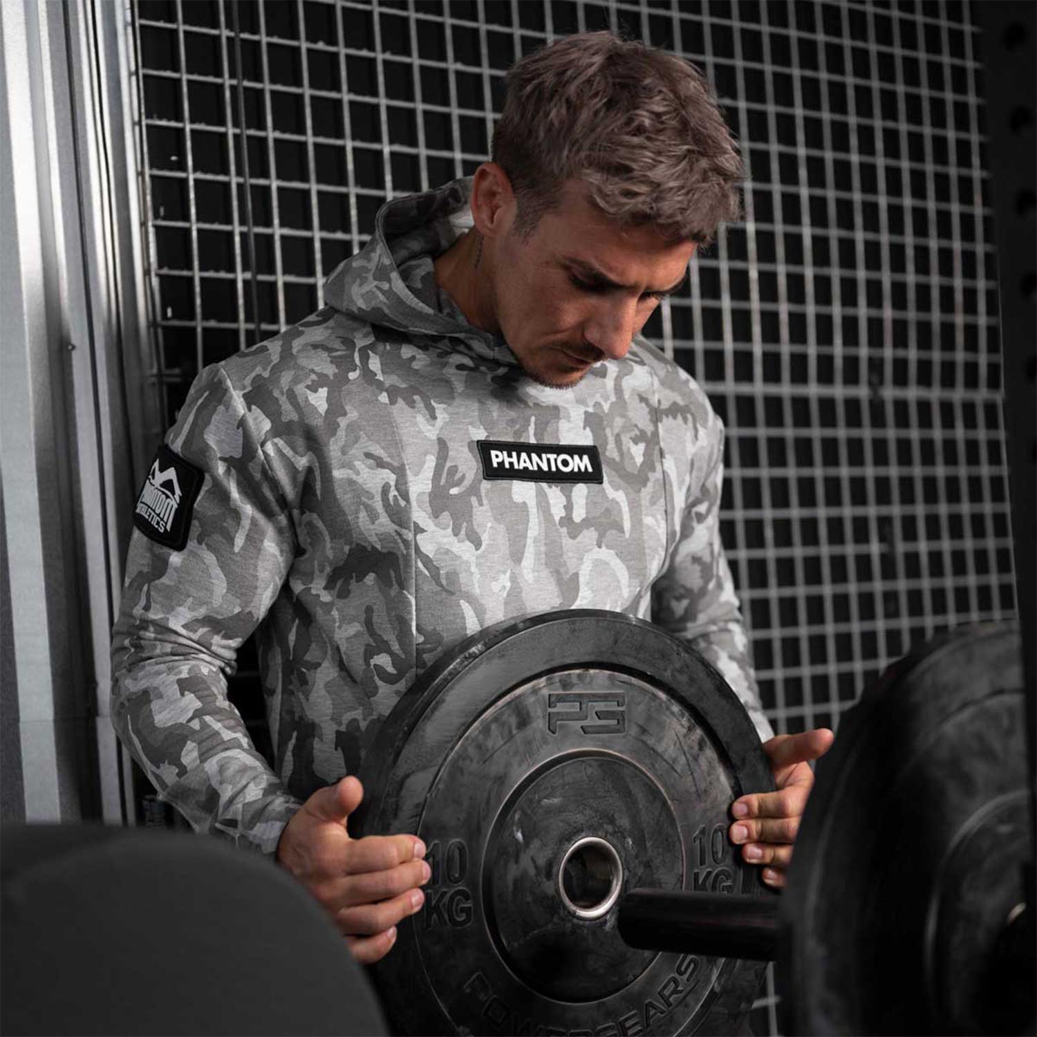 Phantom Athletics Hoody, Radar, camo-grau, S