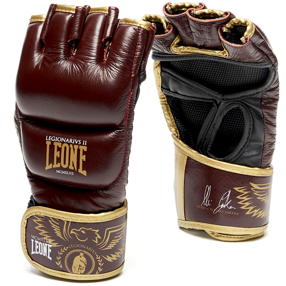 LEONE MMA Gloves, Legionarvis II, GP102, wine red, XL