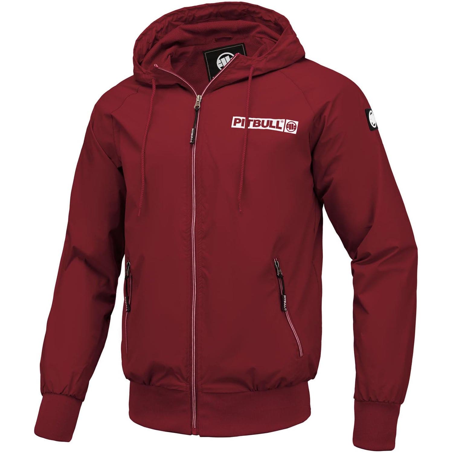 Pit Bull West Coast Jacket, Athletic Logo, winered, S