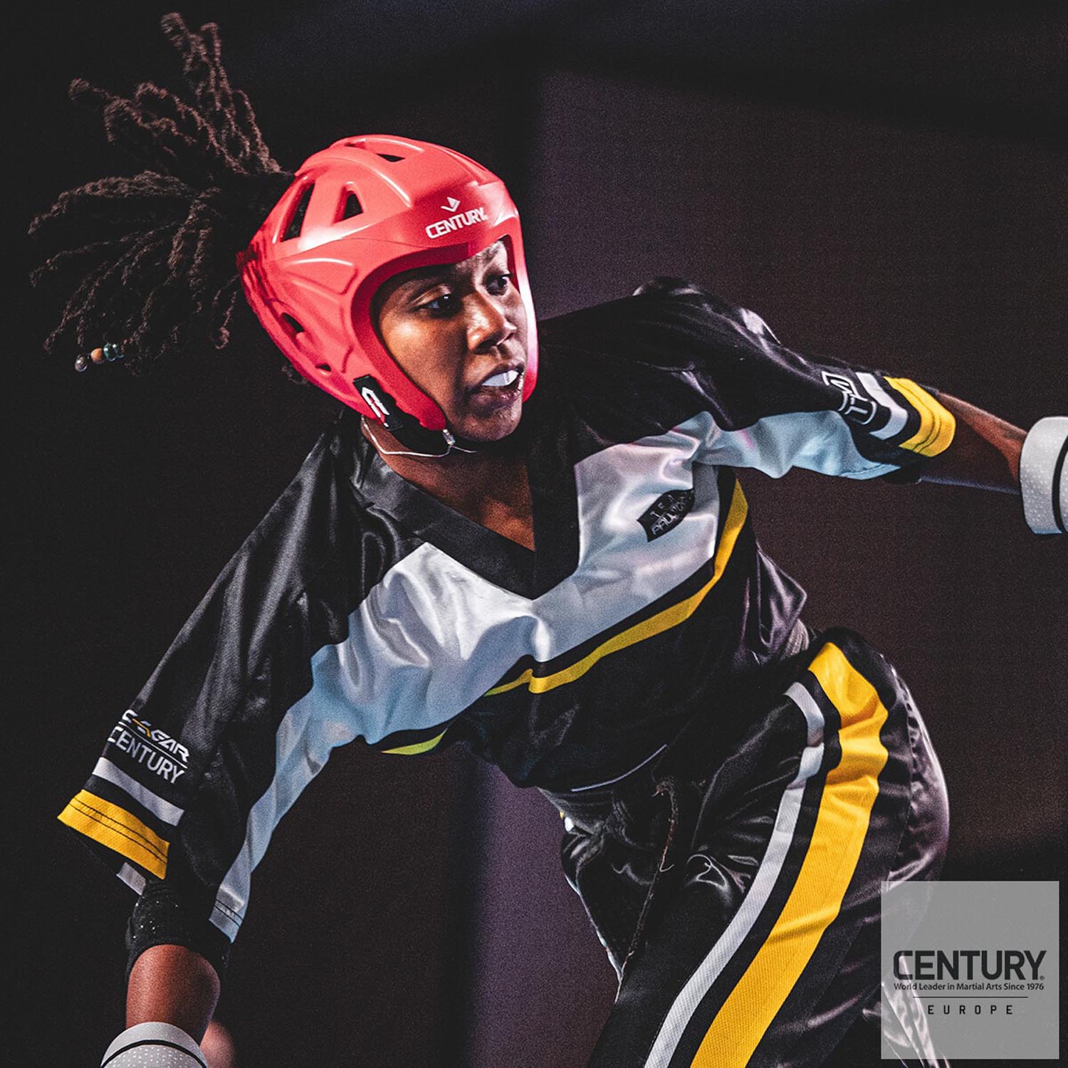 Century Head Guard, C Gear, Evolution Wako, red, L