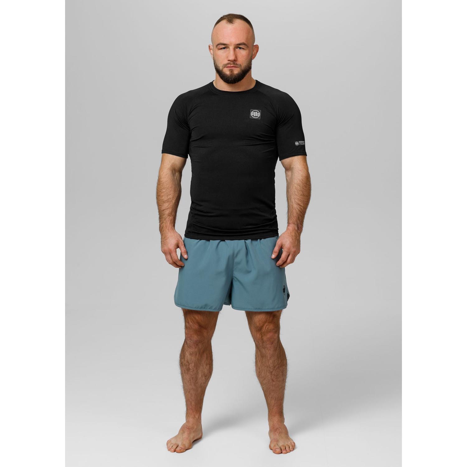 Pit Bull West Coast Rashguard, S/S, Performance Pro Plus, New Logo, black, XXL