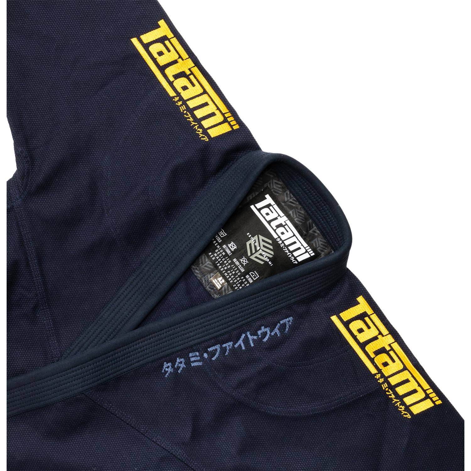 Tatami BJJ GI, Estilo Black Label, navy-gold, A1L
