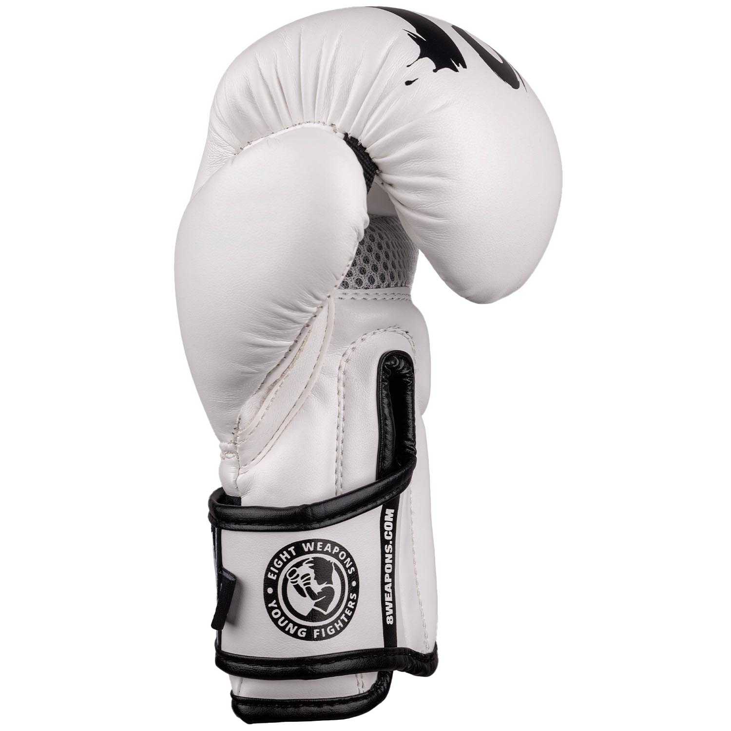 8 WEAPONS Boxing Gloves, Kids, Unlimited 2.0, white-black, 8 Oz