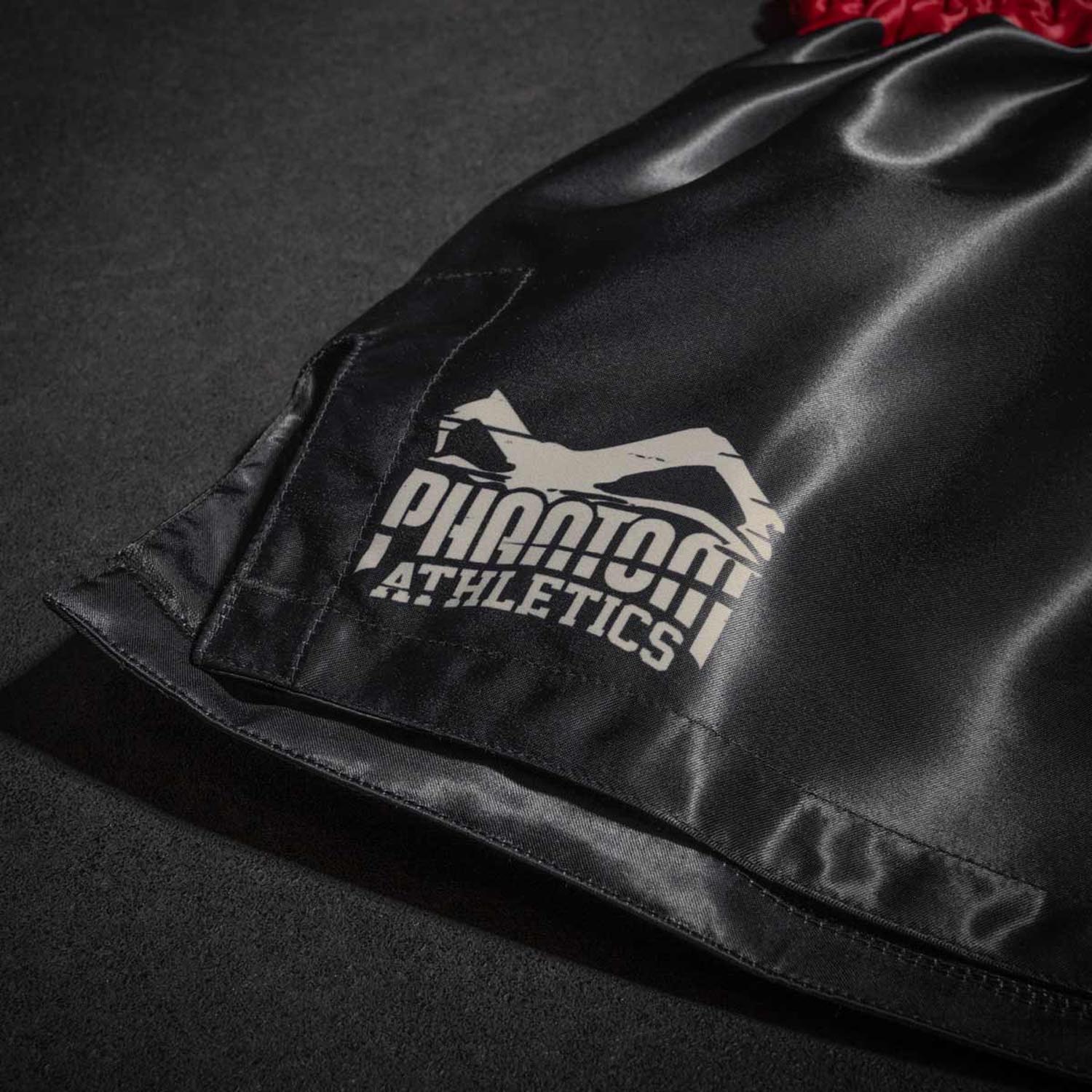 Phantom Athletics Muay Thai Shorts, Tiger Unit, black-red, XXL
