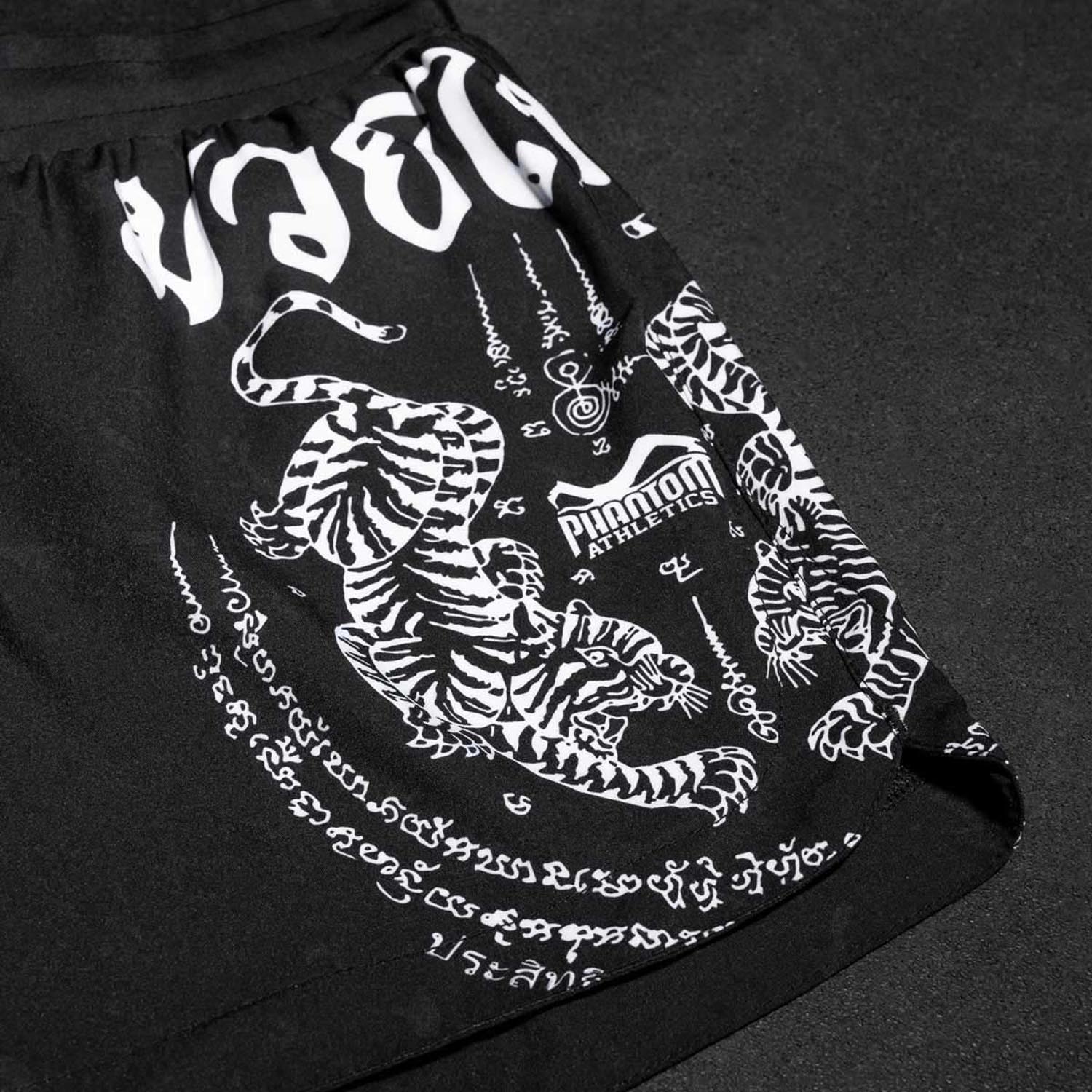 Phantom Athletics MMA Fight Shorts, Fusion Muay Thai, black-white, XL