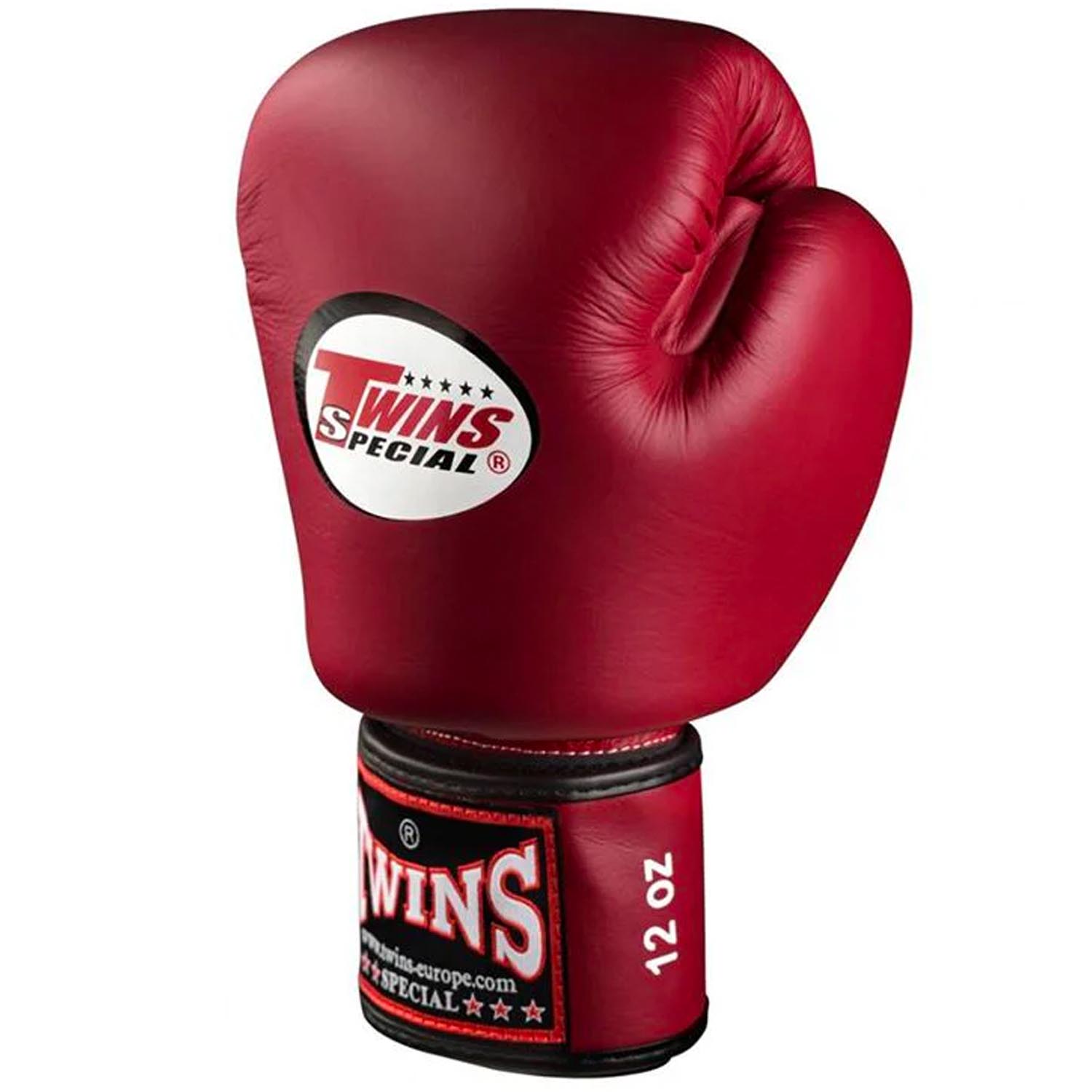 TWINS Special Boxing Gloves, Leather, BGVL-3, winered, 12 Oz