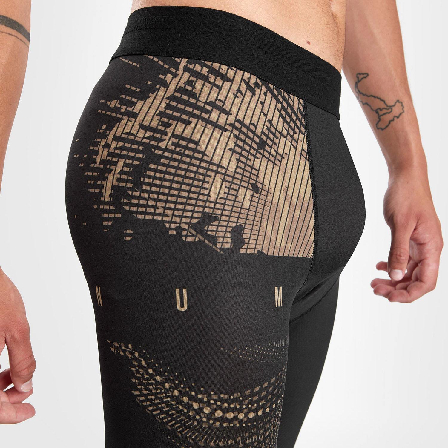 VENUM Compression Pants, Gorilla Jungle, schwarz-sand, XXL