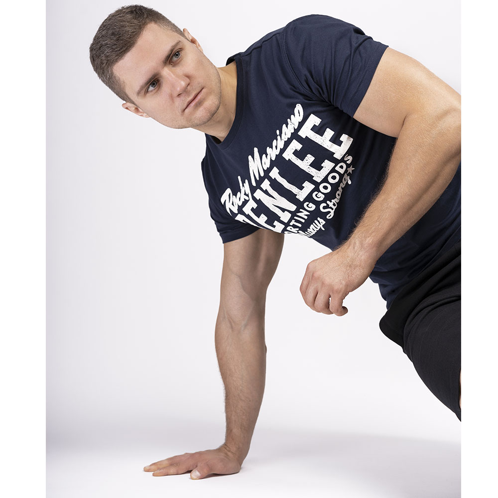 BENLEE T-Shirt, Retro Logo, navy, L