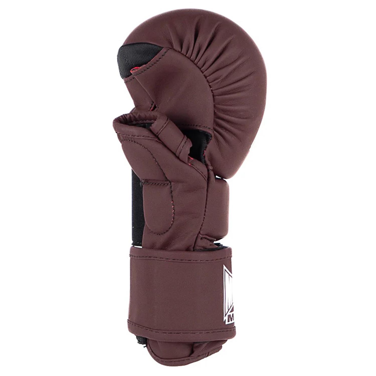 Metal Boxe MMA Sparring Gloves, The Shell, wine red, XL