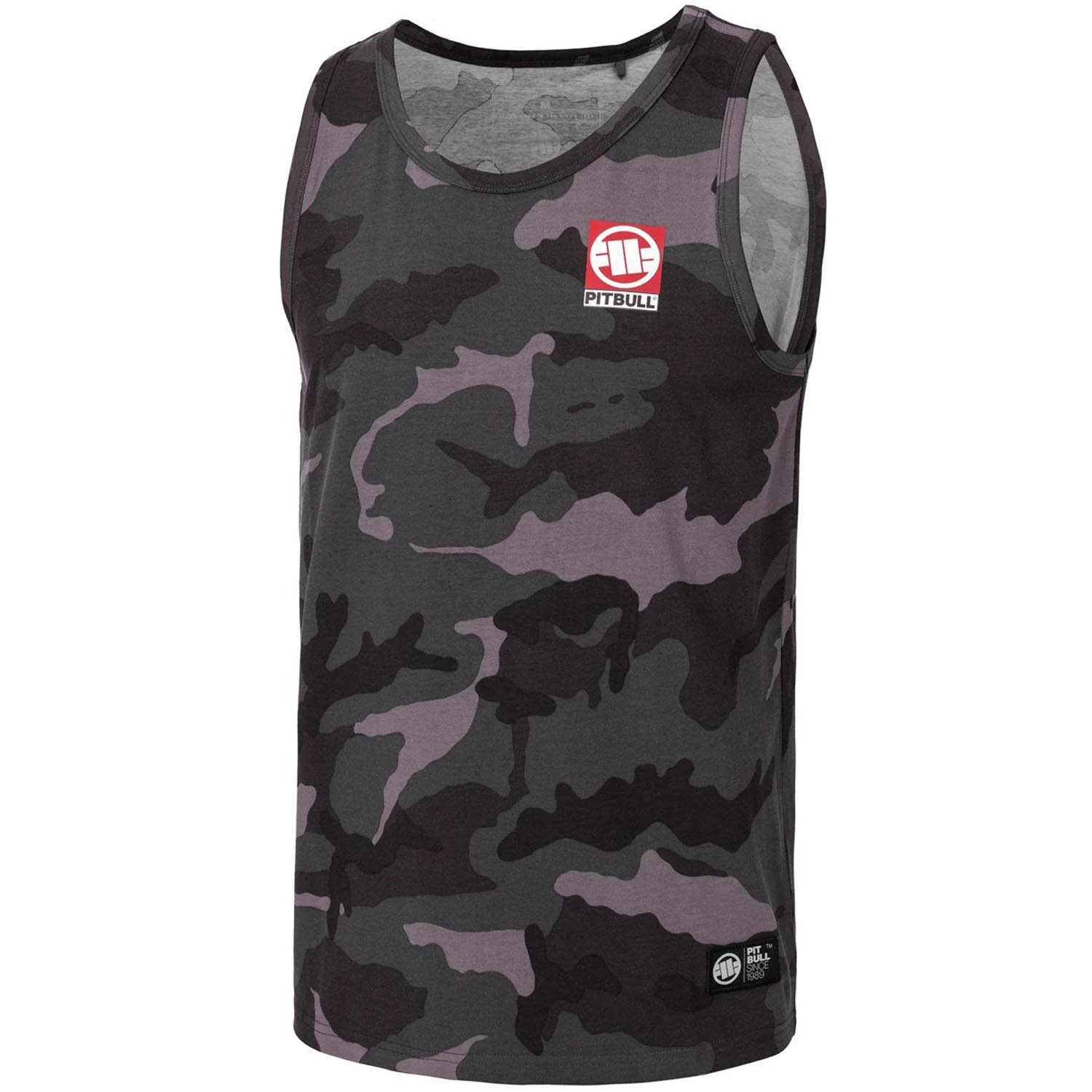 Pit Bull West Coast Tank Top, Small Hilltop, black-camo, M