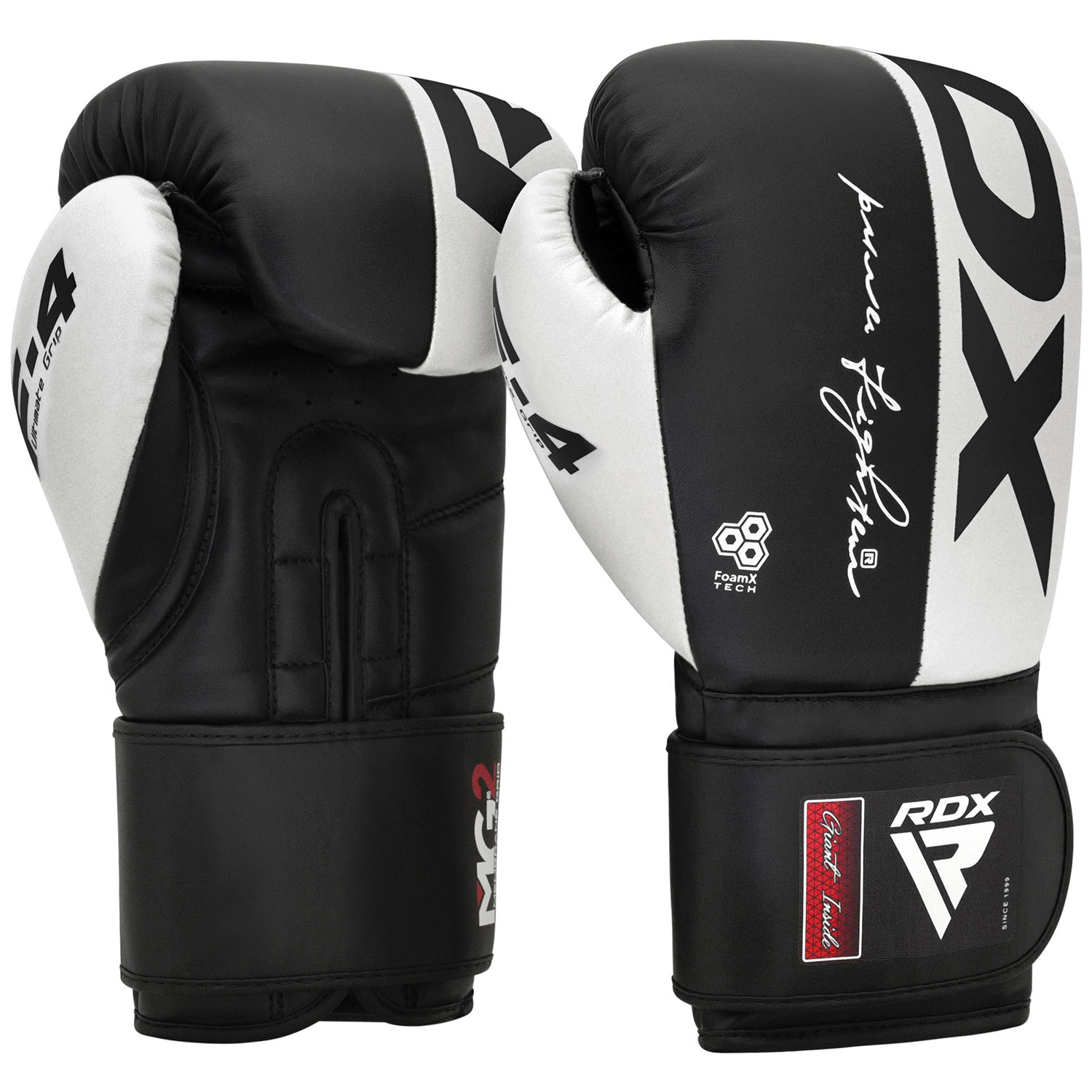 RDX Boxhandschuhe, Rex F4, schwarz-weiß, 12 Oz
