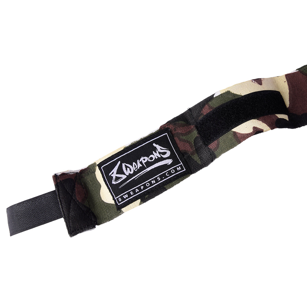 8 WEAPONS Hand Wraps, semi-elastic, 3.5 m, camo