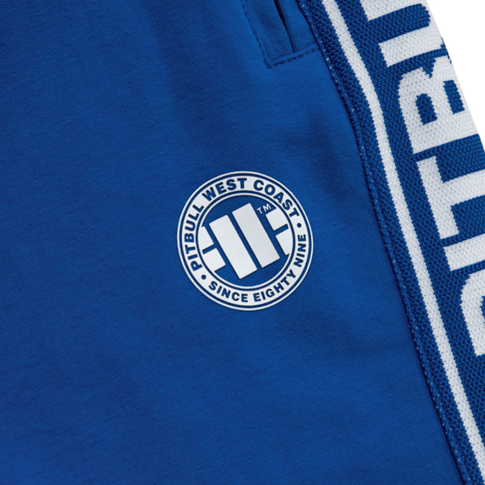 Pit Bull West Coast Trainingshorts, Small Logo F. Terry, blau, XXL