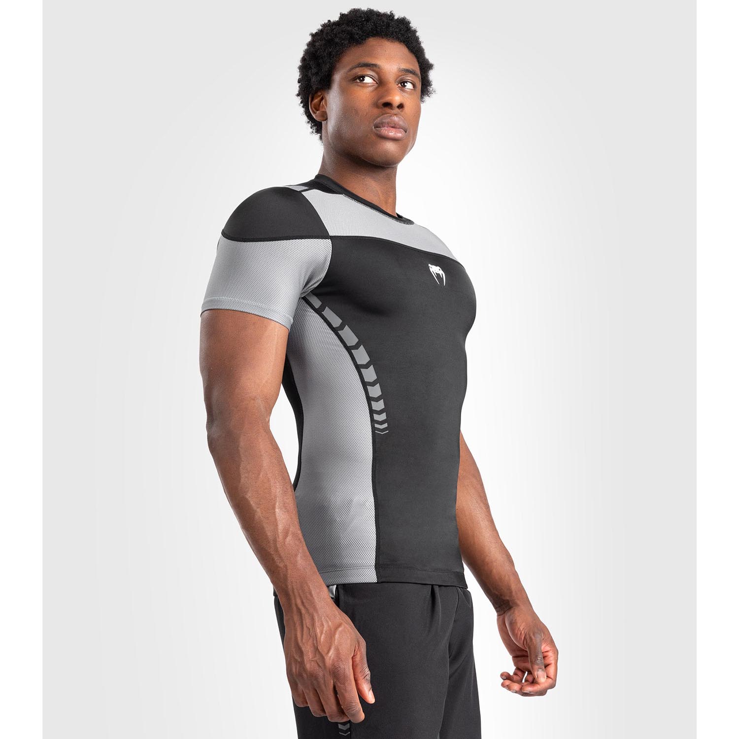 VENUM Rashguard, S/S, Tempest, schwarz-grau, M