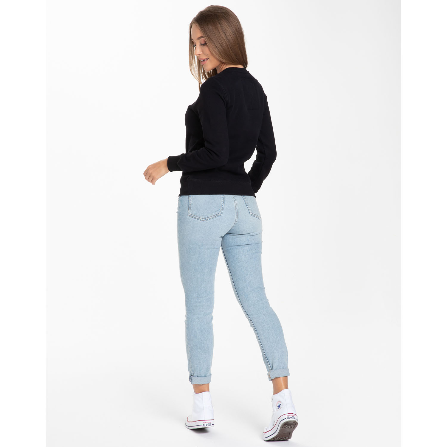 Pit Bull West Coast Pullover, Women, Small Logo, black, XS