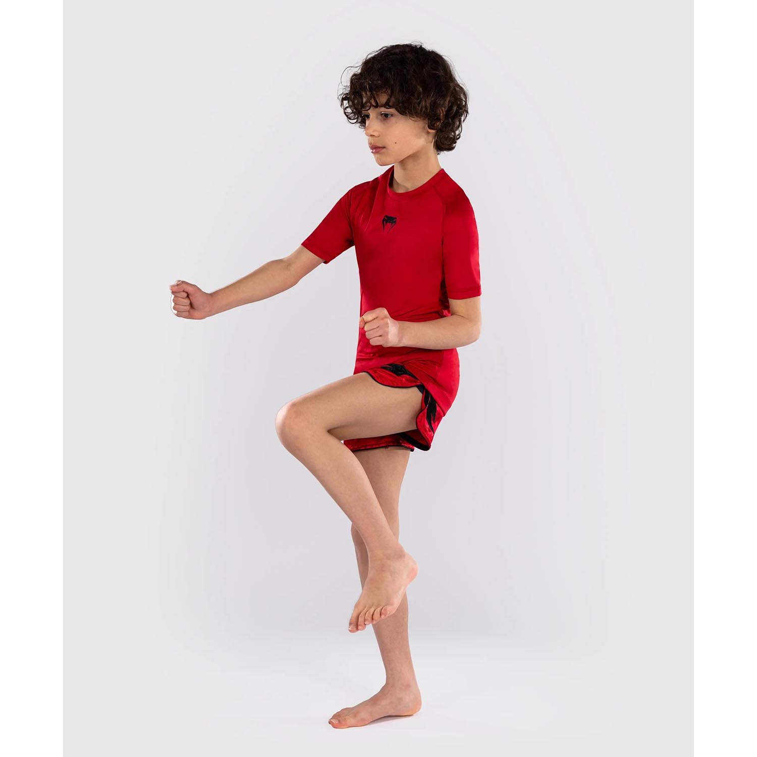 VENUM Rashguard, S/S, Kids, Contender, red, 14 J