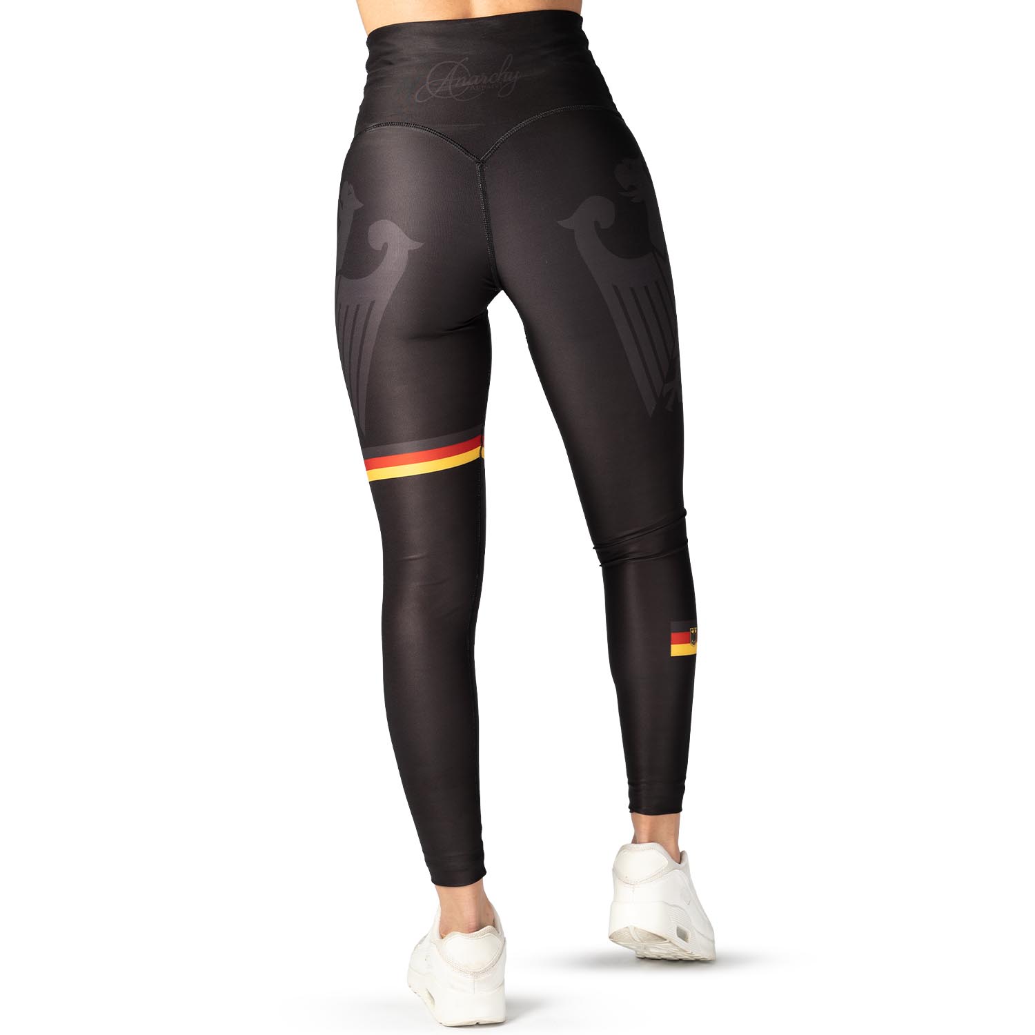 Anarchy Apparel Compression Leggings, Black Eagle, S
