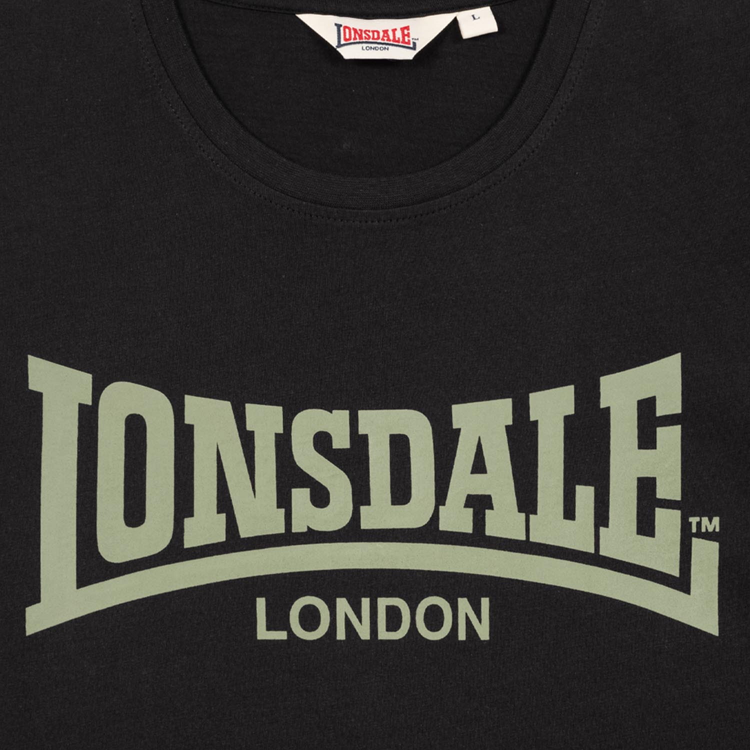 Lonsdale T-Shirt, Townhead, black XXXL