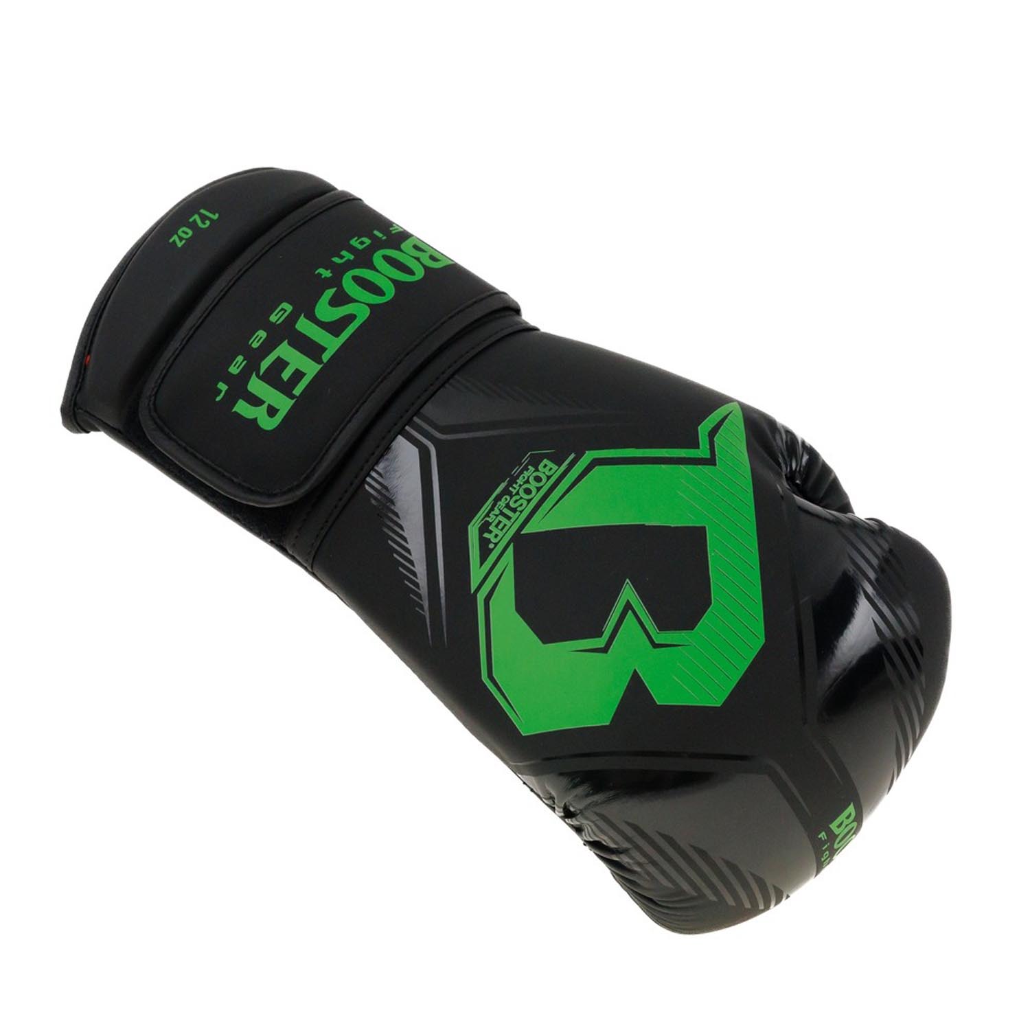 Booster Boxing Gloves, Bangkok Series 6, black-green, 16 Oz
