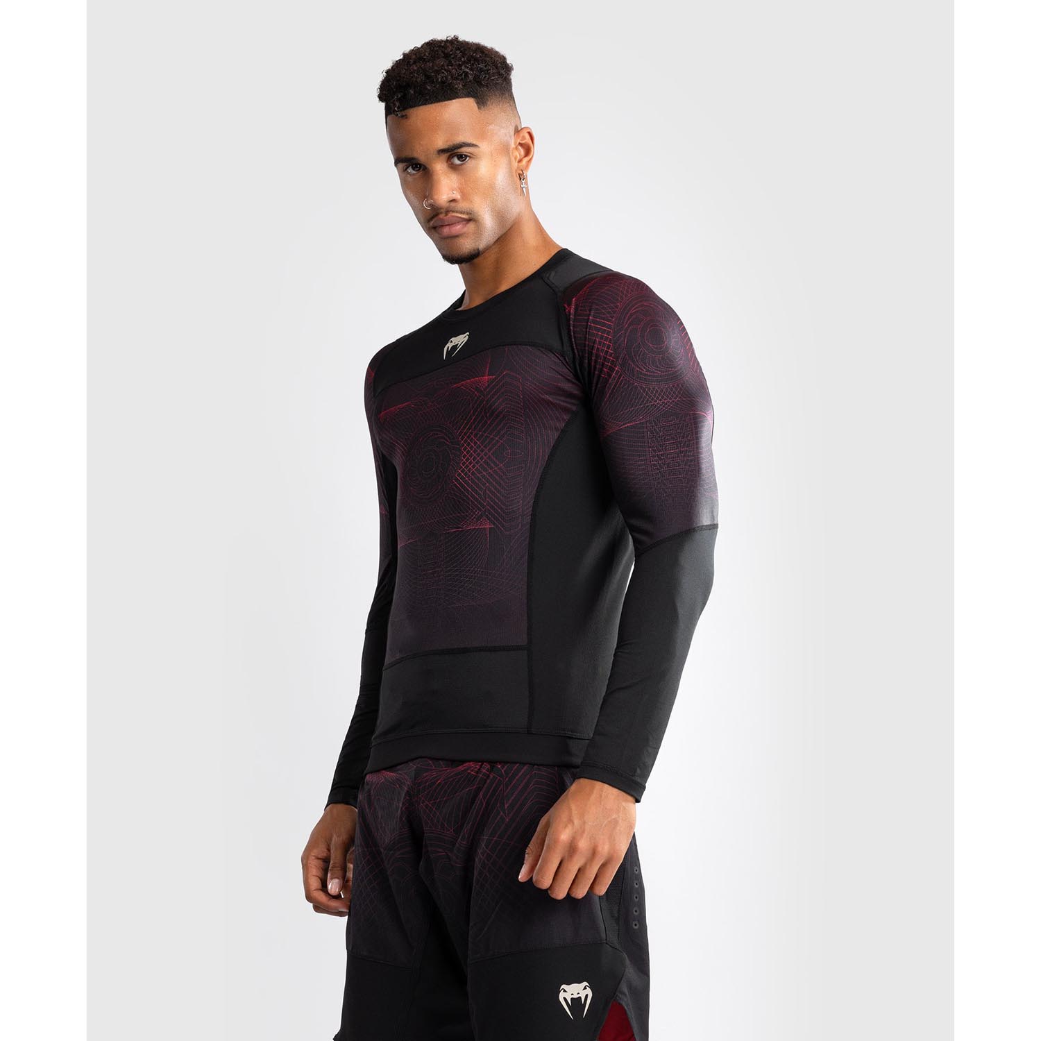 VENUM Rashguard, L/S, G-Fit Air, schwarz-rot, XL