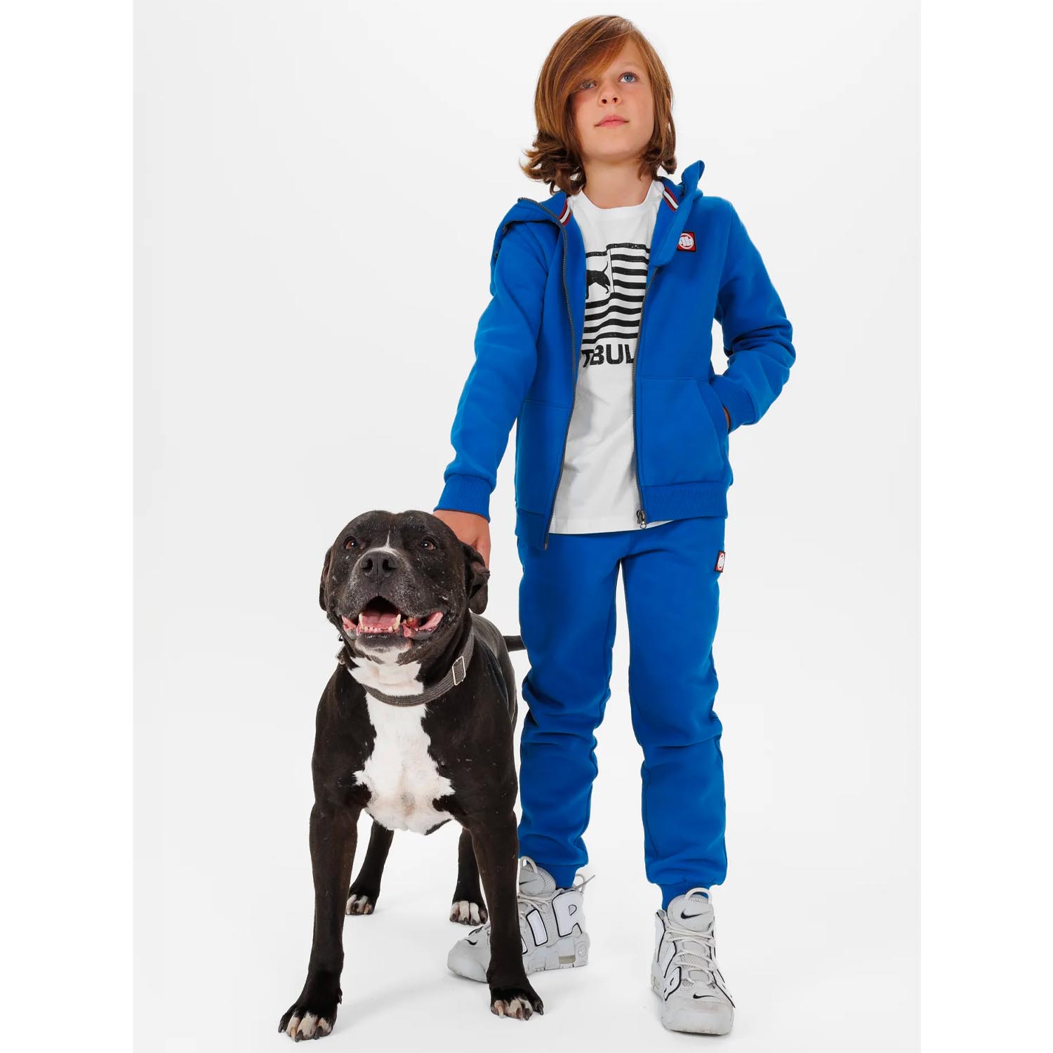 Pit Bull West Coast Zip Hoody, Kinder, Hilltop, blau, 140