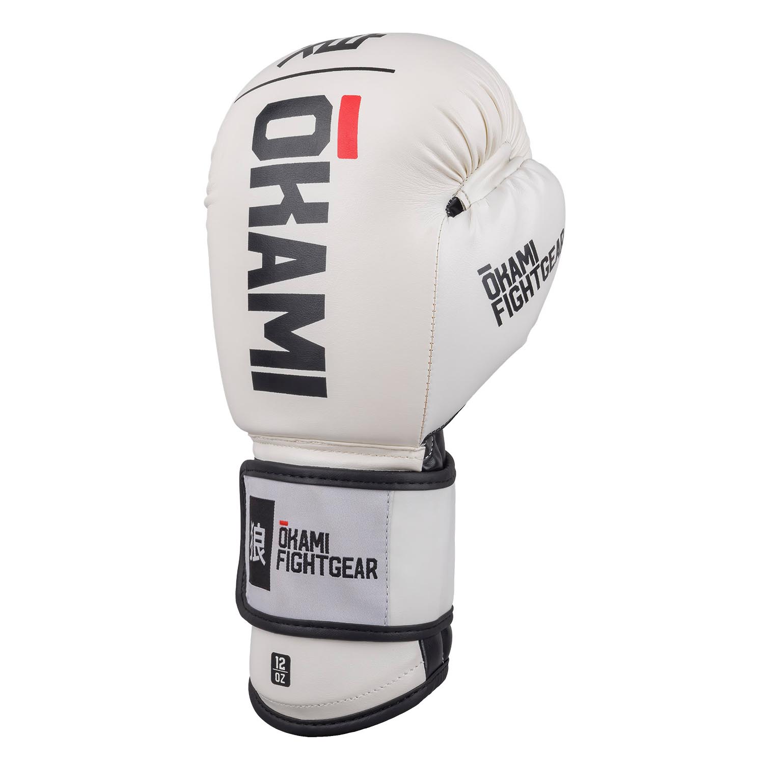 OKAMI Boxing Gloves, Rumble, white-black, 10 Oz