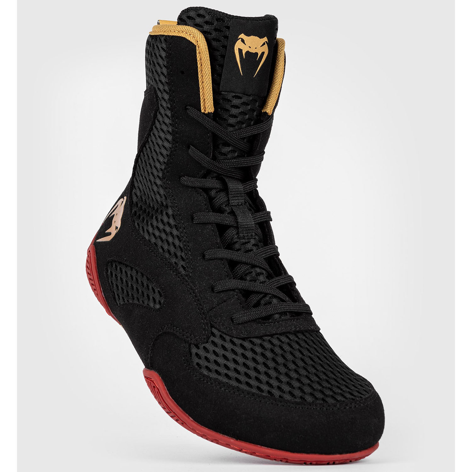 VENUM Boxschuhe, Contender, schwarz-rot-gold, 42.5