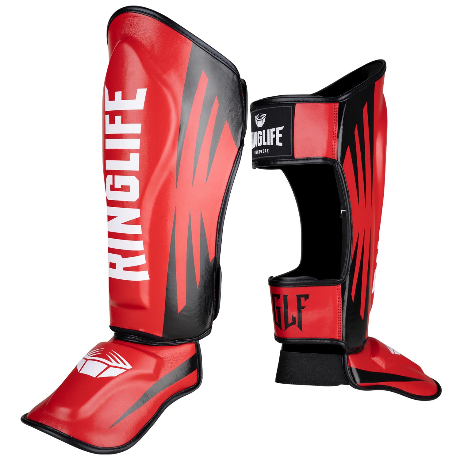 RINGLIFE Shin Guards - No.1 red XL