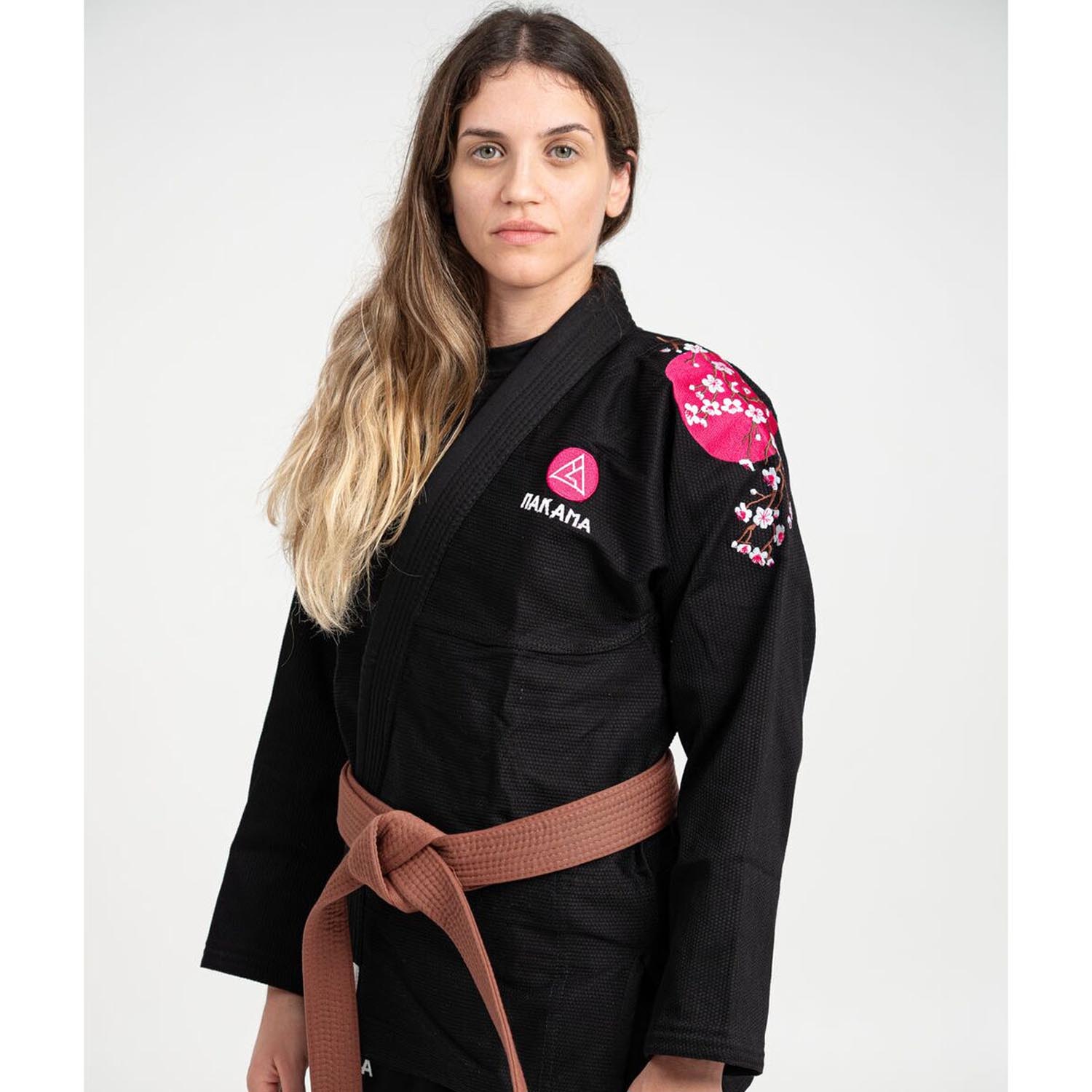 Nakama BJJ GI, Damen, Shirubia, schwarz, F2