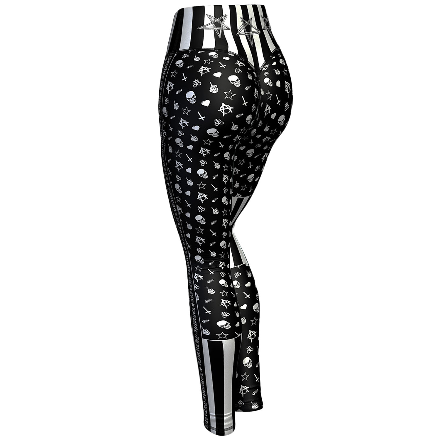 Anarchy Apparel Compression Leggings, Monogram, S