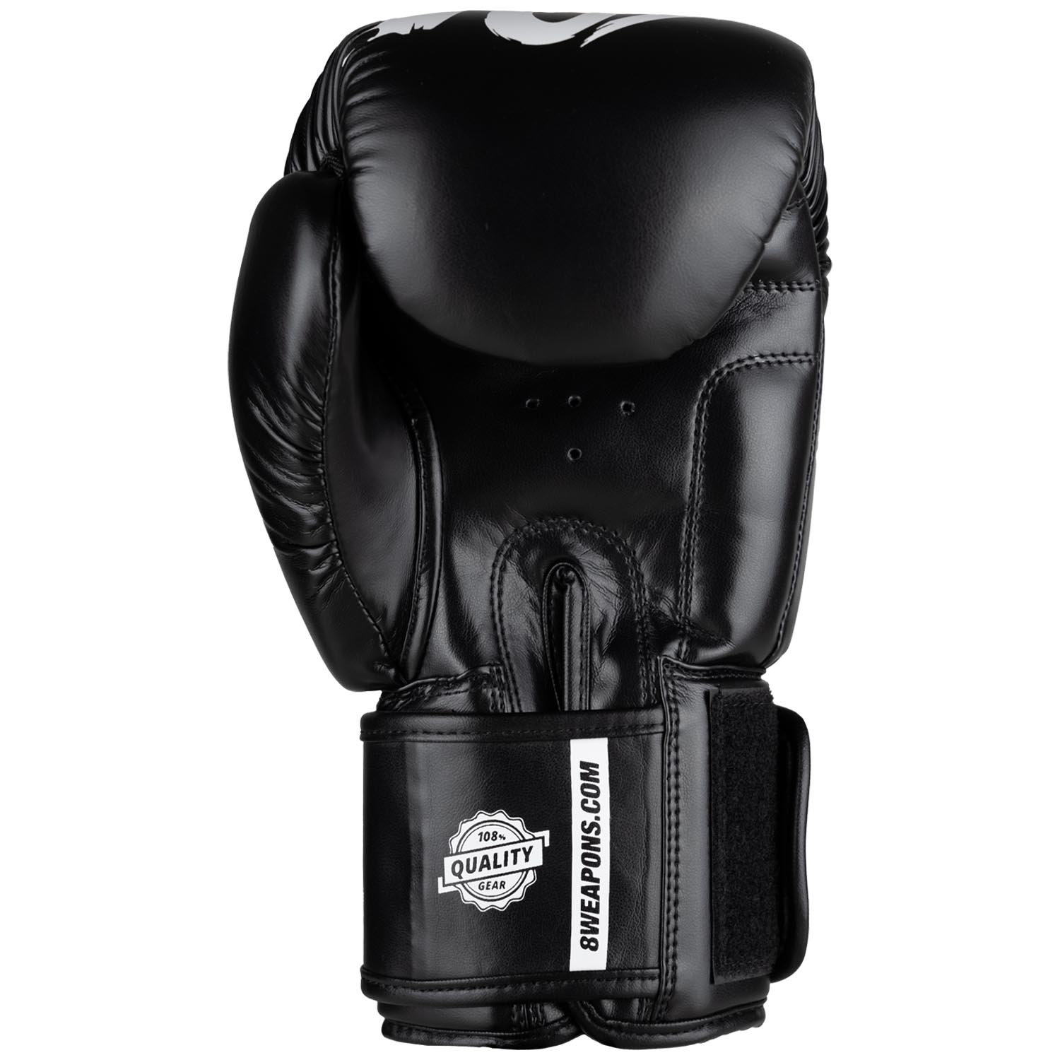 8 WEAPONS Boxing Gloves, Unlimited 2.0, black-white, 12 Oz