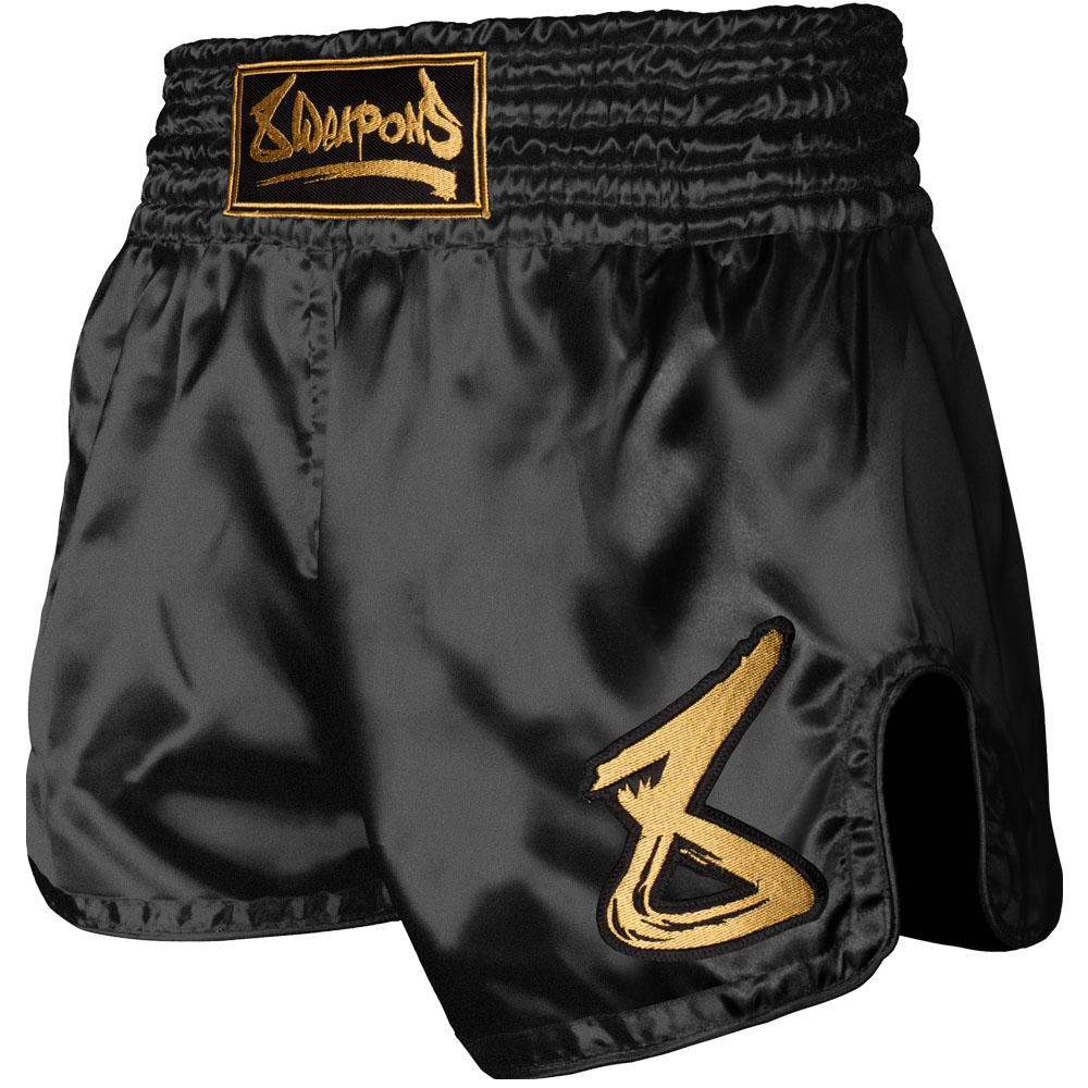 8 WEAPONS Strike Shorts, black-gold, S