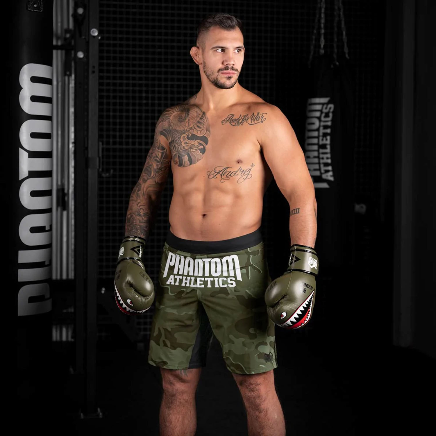 Phantom Athletics MMA Fight Shorts, Flex, Woodland, S