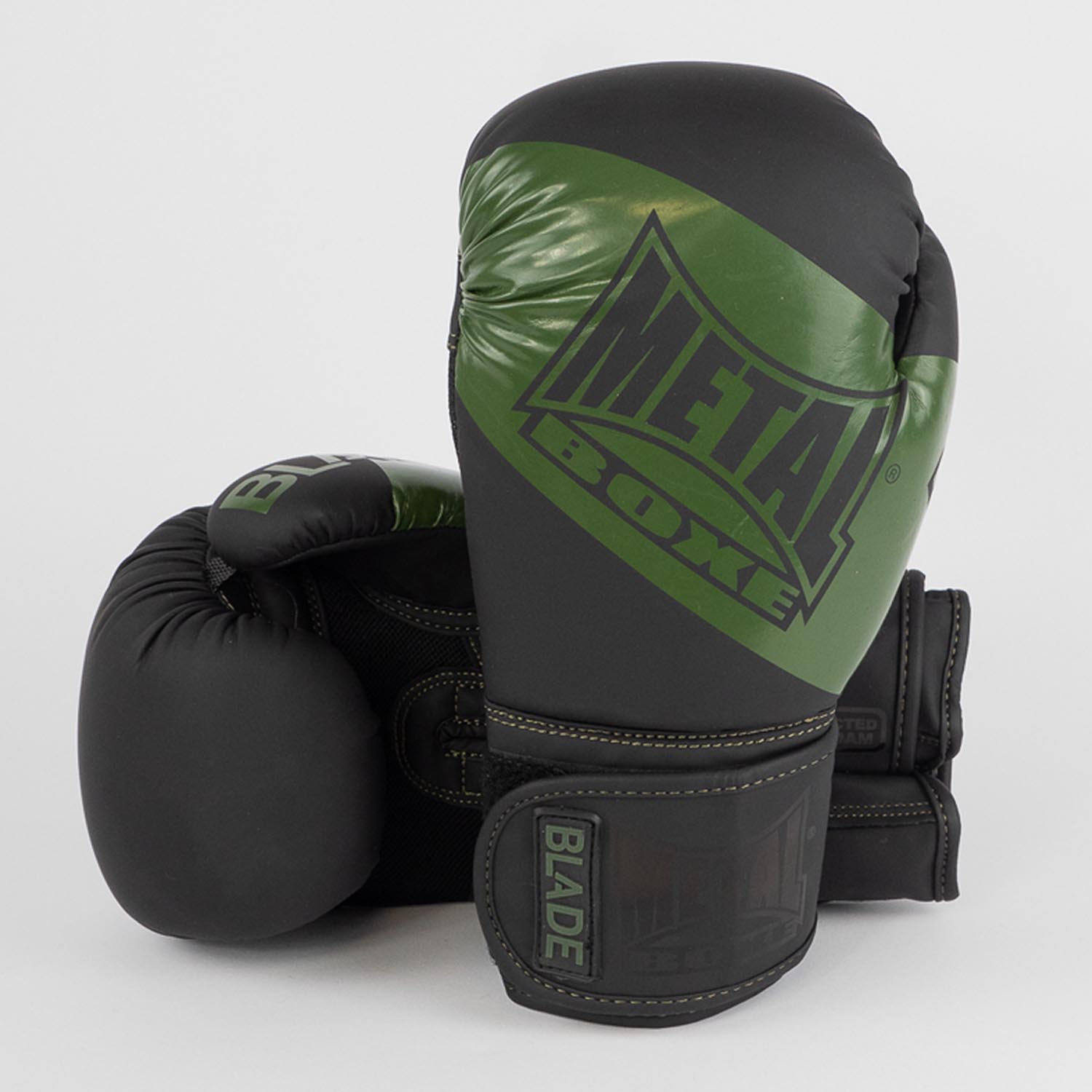 Metal Boxe Boxing Gloves, Blade, black-khaki, 16 Oz