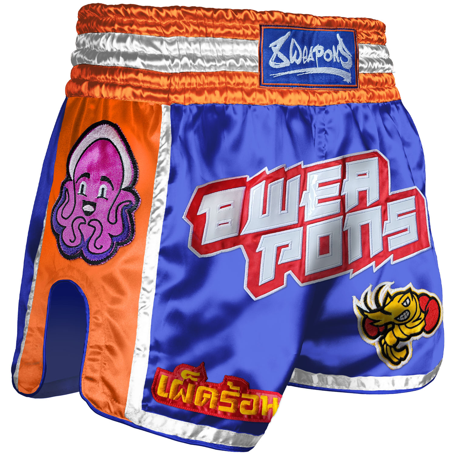 8 WEAPONS Muay Thai Shorts, Muay Talay, blau, S
