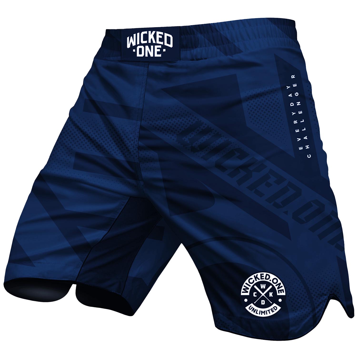 Wicked One MMA Fight Shorts, Eager Outsiderz, navy, S