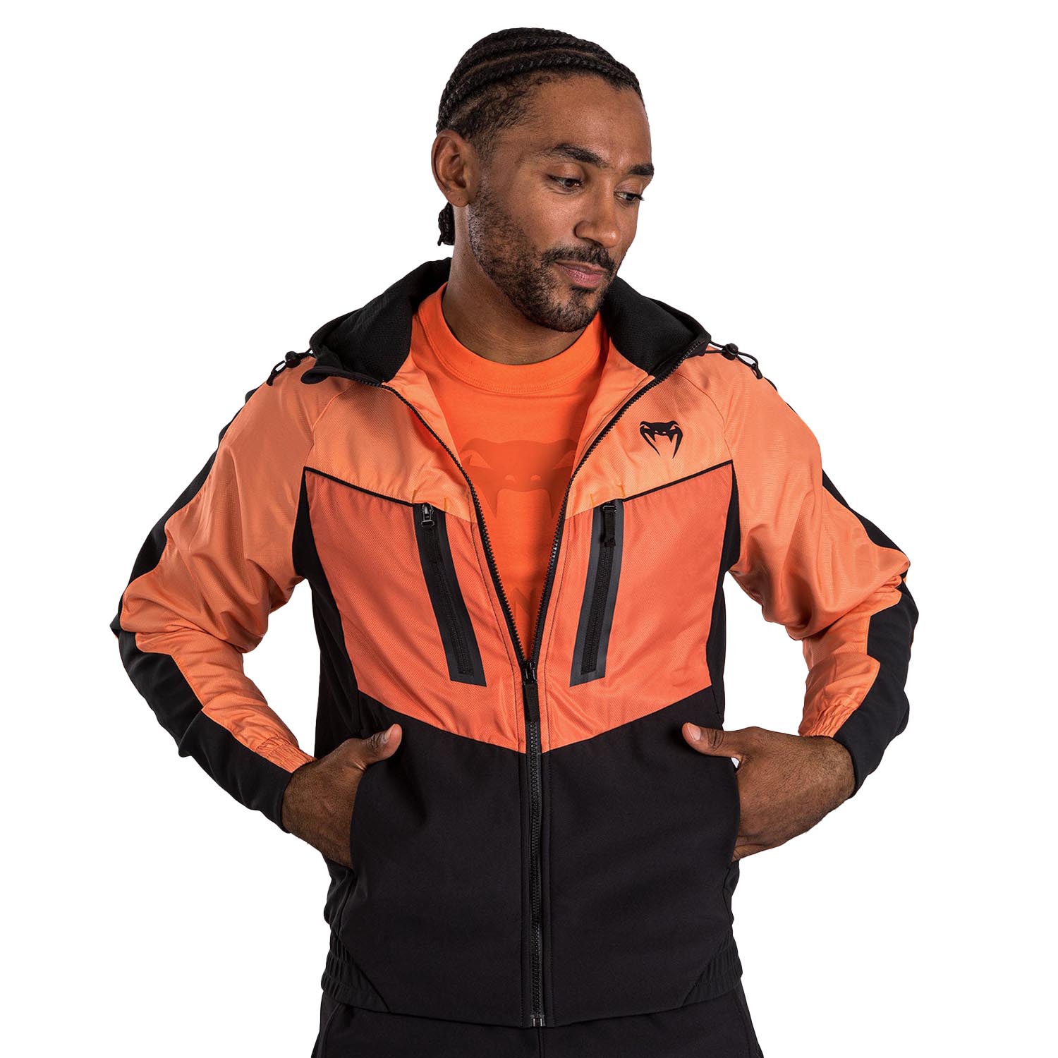 VENUM Trainingsjacke, Laser 3.0, schwarz-orange, S