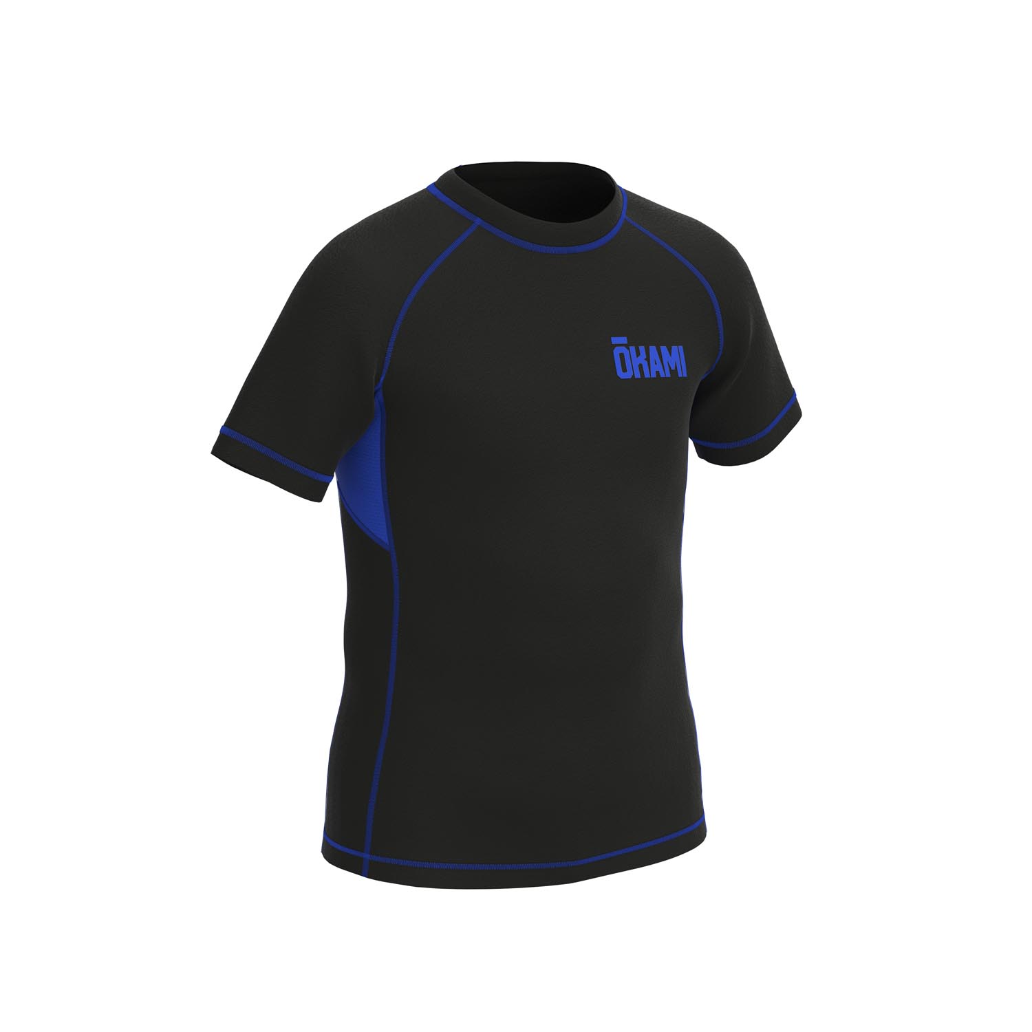 OKAMI Rashguard, Kids, Grapplino, black-blue