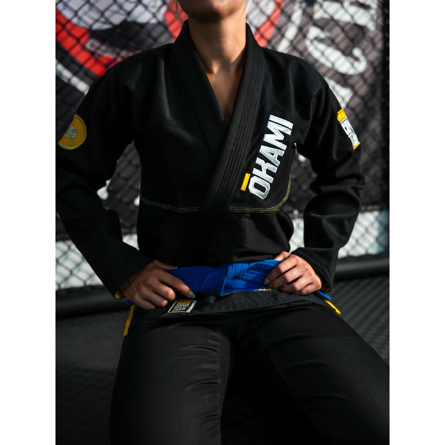 OKAMI BJJ GI, Competition Team V2, black, A3L