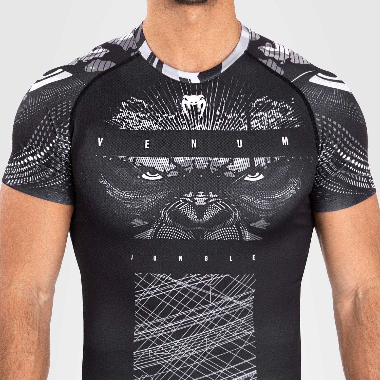 VENUM Rashguards, S/S, Gorilla Jungle, black-white, S