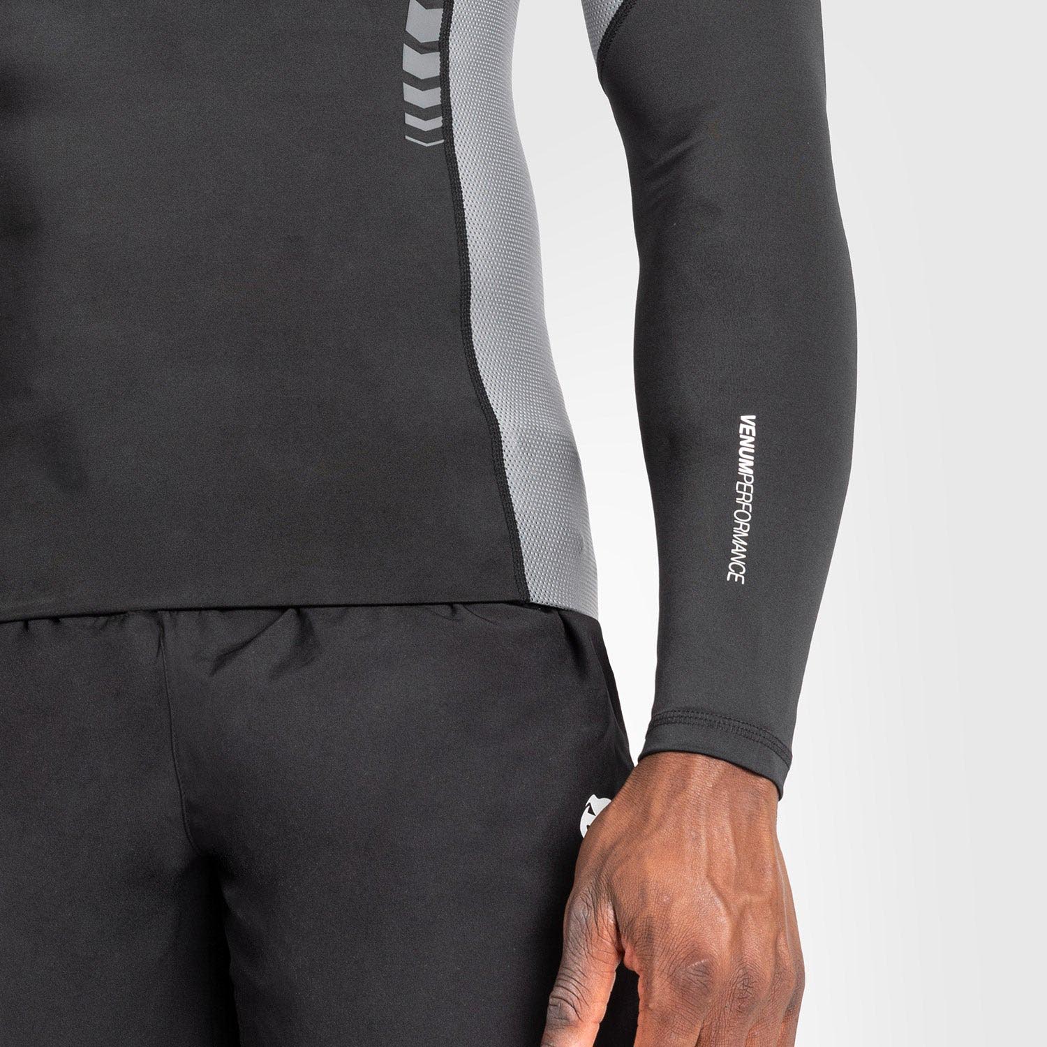 VENUM Rashguard, L/S, Tempest, schwarz-grau, M