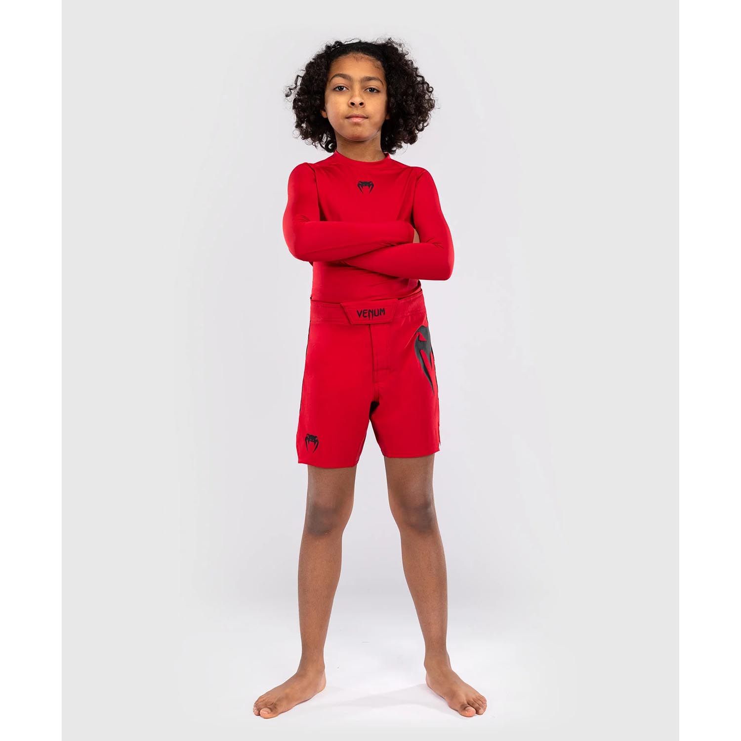 VENUM MMA Fight Shorts, Kids, Light, red, 14 J