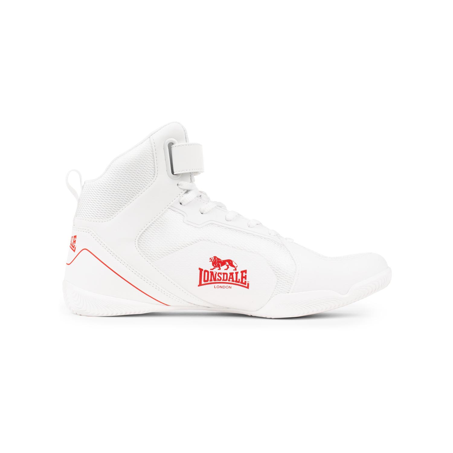 Lonsdale Boxing Shoes, Rufford, white-red, 41