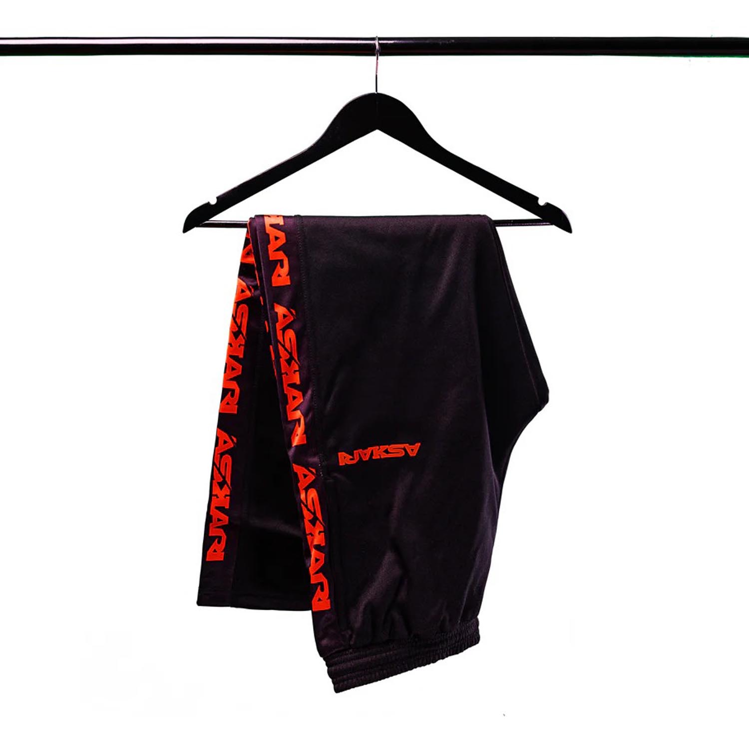 ASKARI Jogging Suit, Nostra, black-red, XXL