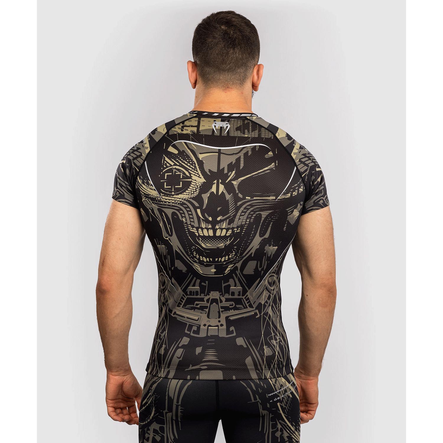 VENUM Rashguard, S/S, Invader, black-sand, XXL